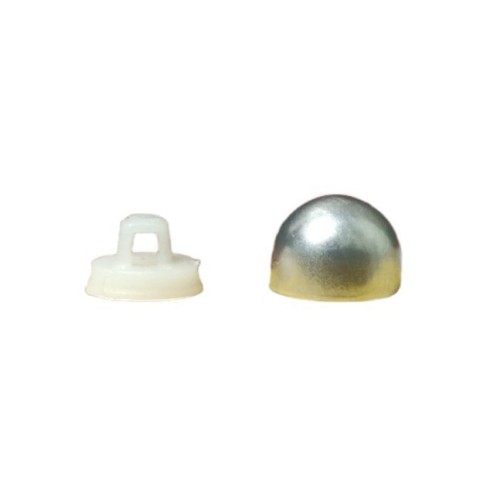 Boutons à Recouvrir Forme Hussard ou Demi-Sphère - Diamètre 10 mm, Lot de 100