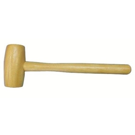 Maillet en Bois Forme Tonneau pour Tapissier - Outil Précis et Ergonomique