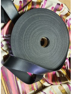 Sangle caoutchouc coloris noir 57 mm, vendue au mètre