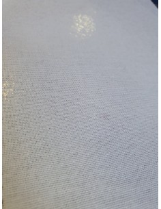 Toile thermocollante coloris blanc, 80 cm