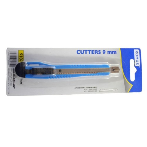 Cutter Autobloquant 9 mm en Plastique